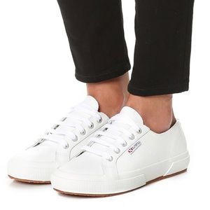 SUPERGA 2750 Leather Sneakers - NAPPALEAU WHITE